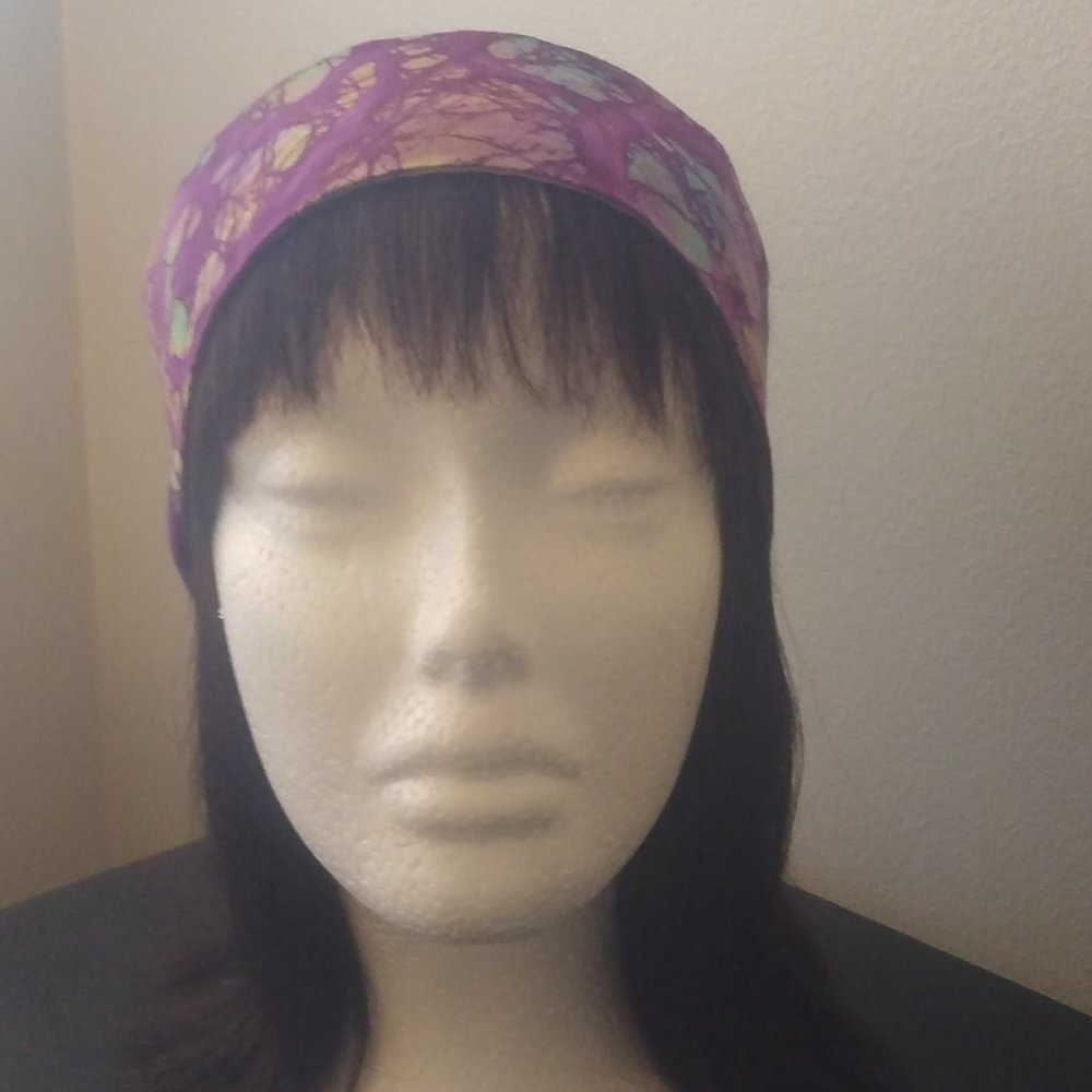 Stylish Headband --- Purple, Turquoise, Lime